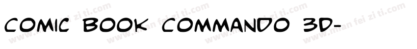 Comic Book Commando 3D字体转换